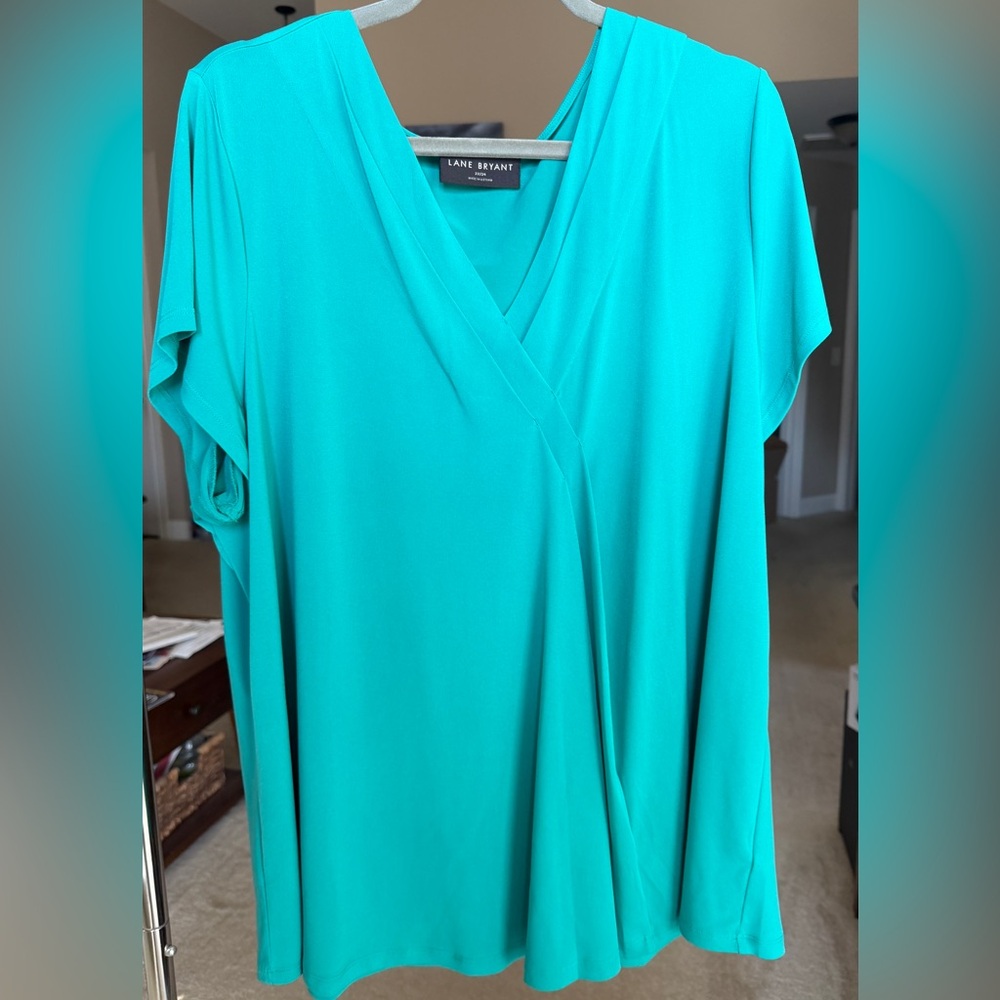 Lane Bryant Women's Vibrant Teal Blouse